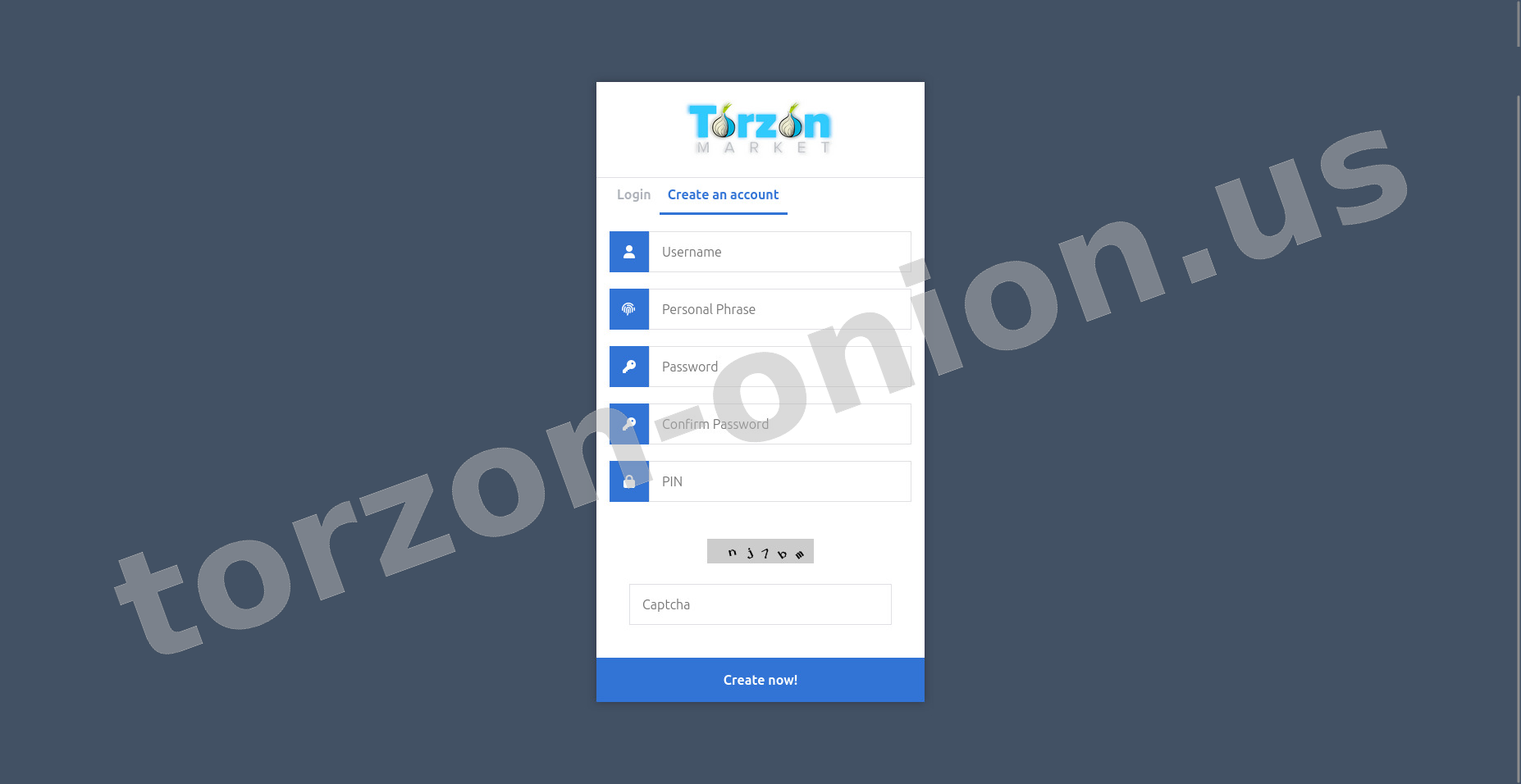 Account Registration Page
